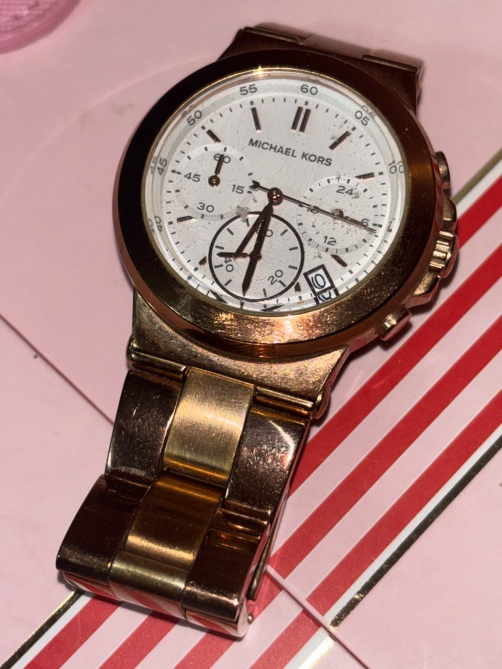 Michael Kors Runway MK5223 Women's Stainless Steel Chronograph Watch - Picture 2 of 5